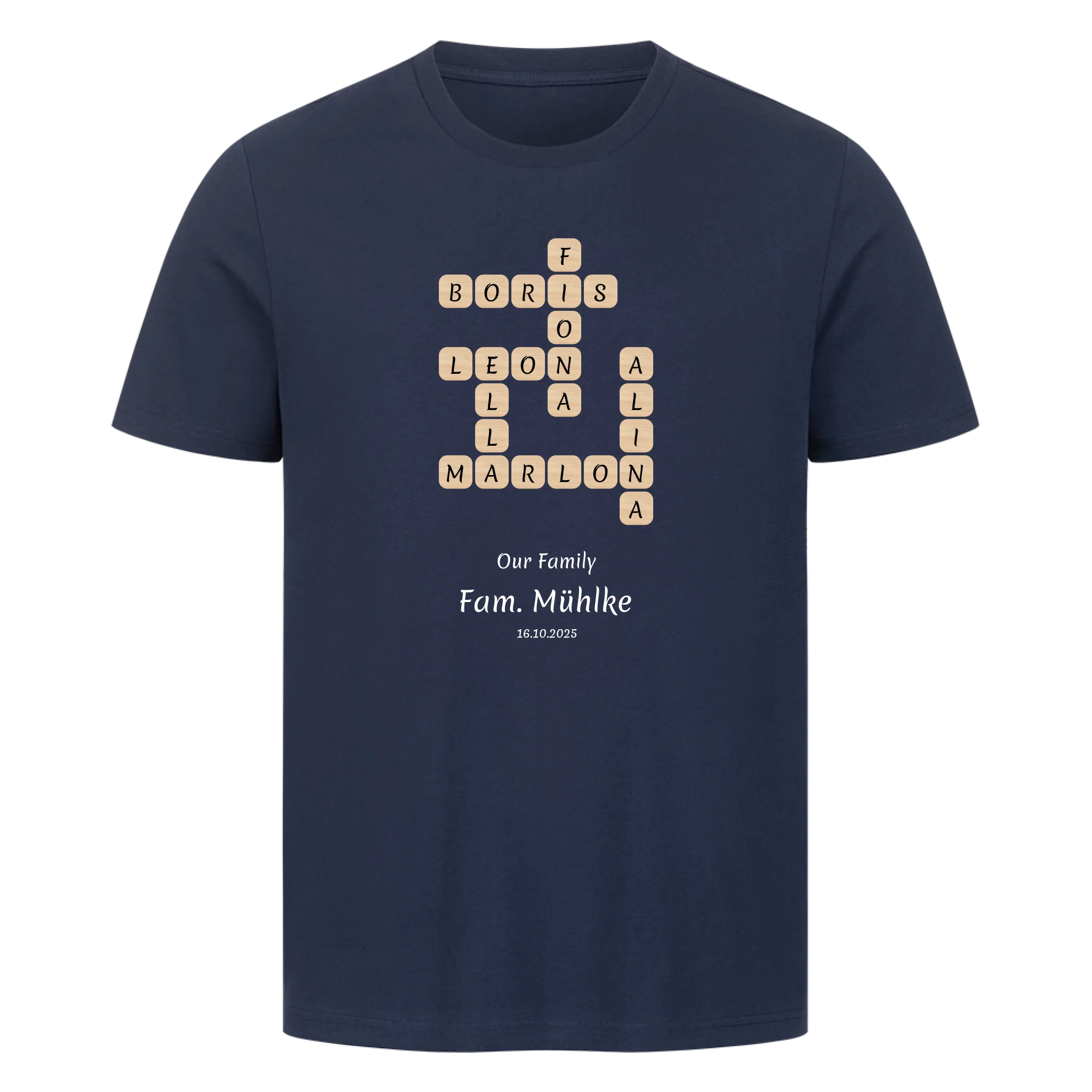 Personalisiertes Shirt-Scrabble feature