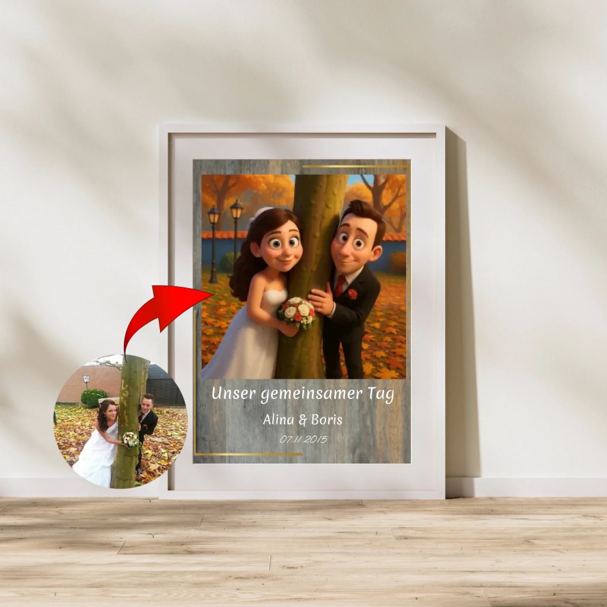 Produktbild-Darstellung-Poster Pixar Style