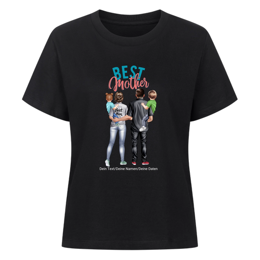 Personalisiertes Premium Shirt Women-Family Portrait-Best Mom