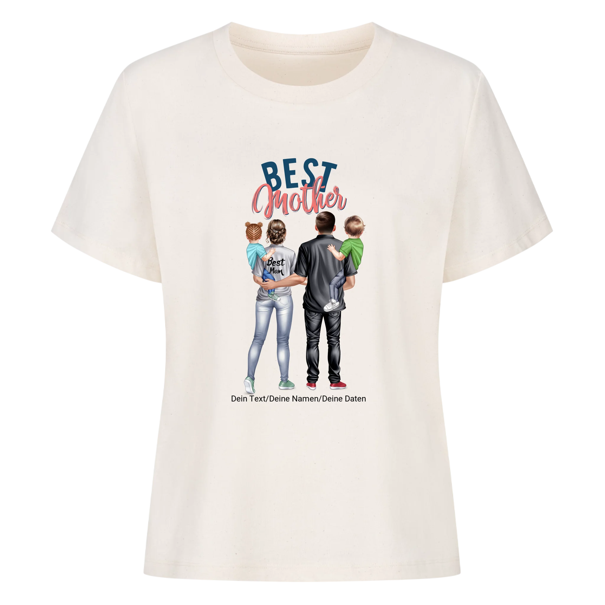 Personalisiertes Premium Shirt Women-Family Portrait-Best Mom