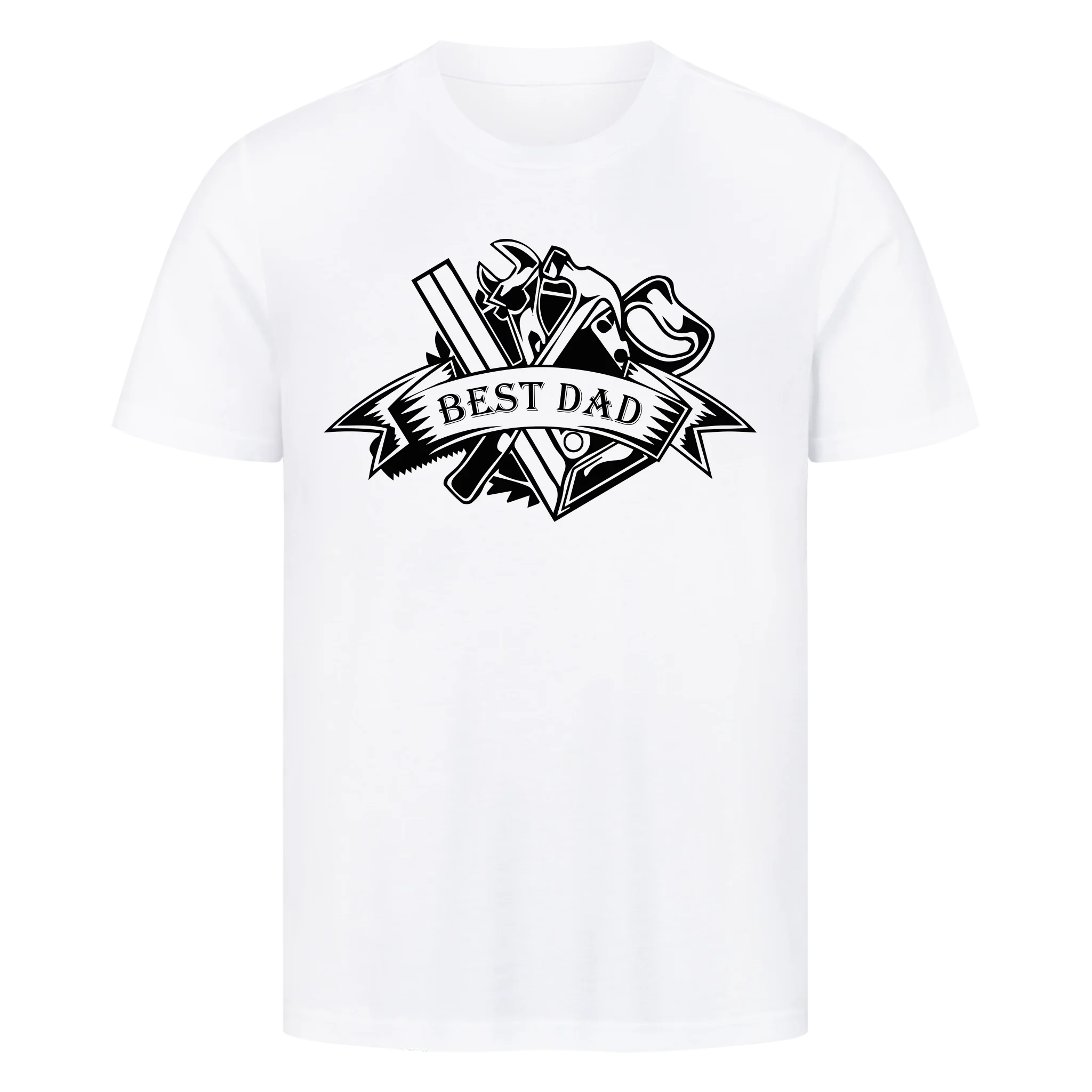 Personalisiertes Premium Shirt mit Front&Backprint-BEST DAD