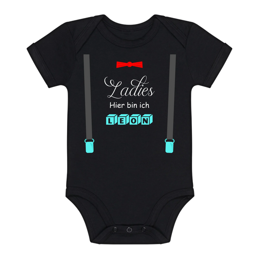 Baby Body personalisiert-Ladies,hier bin ich